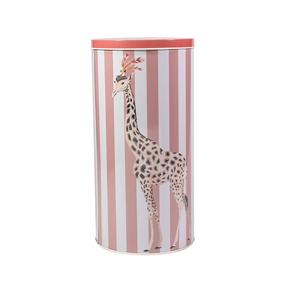 Top Sale Potato Chips Metal Tin Cans Round Jar Three-Piece Set Metal Tin Cans For Egg Rolls