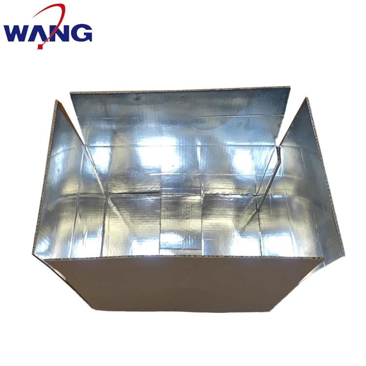 Wholesale waterproofing frozen transporting shipping cold chain insulation box paper thermal cardboard