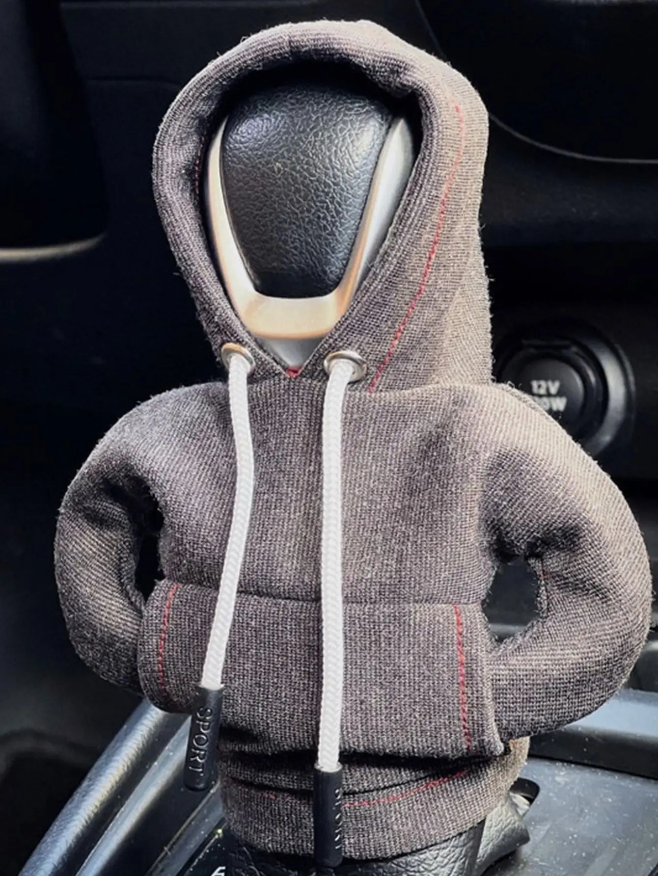 New Fashion Hoodies Car Interior Accessories Gear Shift Knob Cover mini hoodie Car Gear Shift Knob