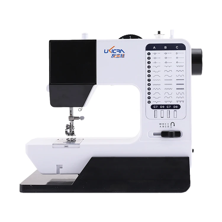 Interlock Flat Lock Hand Stitching Straight Mini Sewing Machine Electric Stitches Portable Ufr-738 Mini Sewing Machine