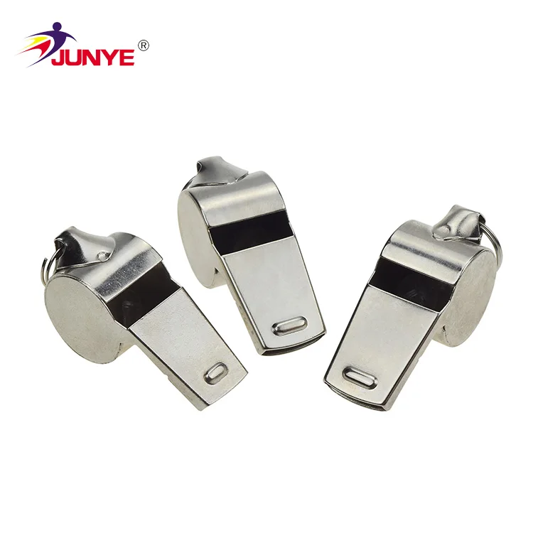 Manufacture price loudest survival whistle whistle distress metal whistle keychain rings