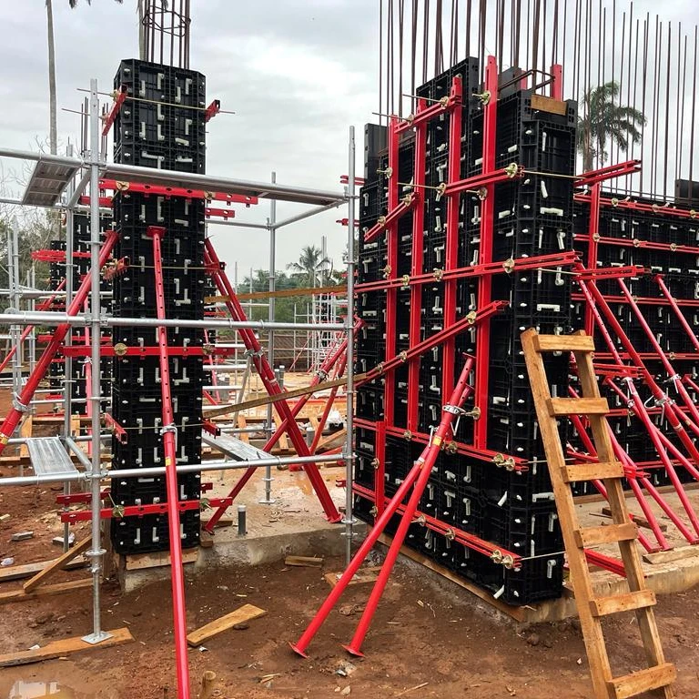 Reusable Plastic Column Board Waterproof Pvc Casting Column Plastic Formwork For Concrete