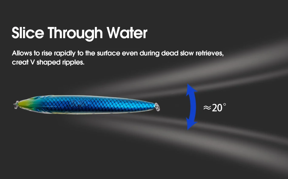 NOEBY Sinking Pencil Fishing Lure 90mm 19g Stickbait Wobbler Saltwater Fishing Lures Sea GT Tuna Bait