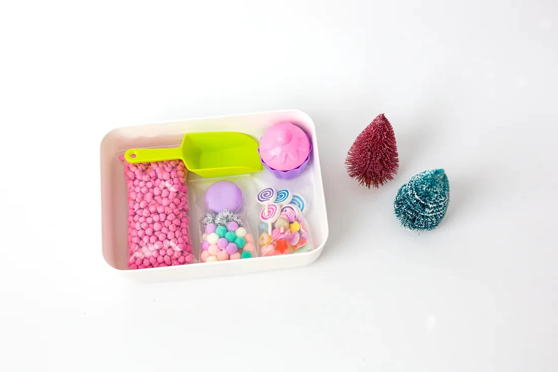 Perfect Kraft Pretend Play Air Dry Clay Land of Sweets Mini Sensory Bin DIY Educational Modeling Clay Toy for Kids