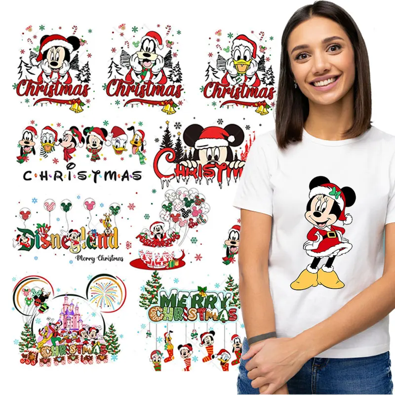 Christmas Dtf Transfers Ready to Press Custom Heat Transfer Designs Iron On Plastisol Sticker For T Shirts Clothes Bags Hats