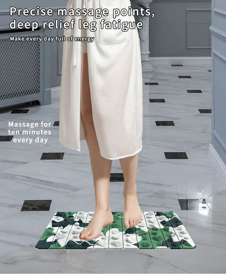 Acupressure Mat Foot Reflexology Walking massage bath mat black Color Foot Massage Mat