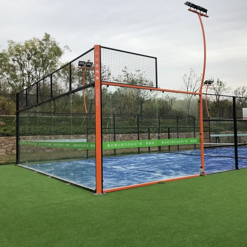 PADEL WORKER Factory Прямая поставка оптовая продажа Padel теннисный корт панорамный весло закрытый открытый