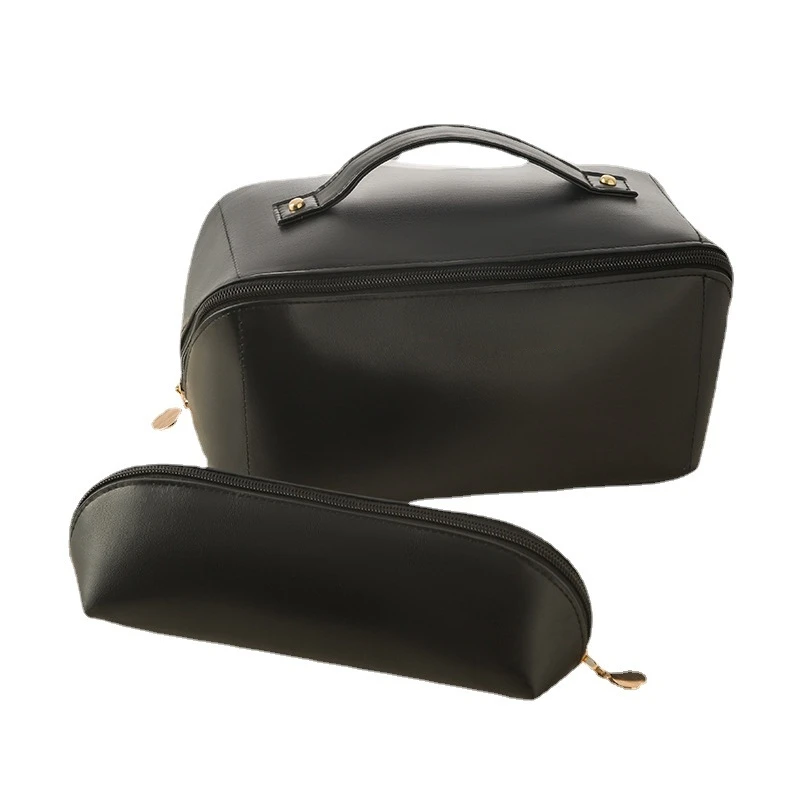 OEM Customized Women Luxury Bag Business Trip Quilted Cosmetic Organizer Leather Skin Care Cosmetic Box For Makeup