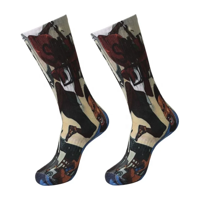Custom sublimated soccer socks,custom 3d digital print football socks,stock cheap oem sublimation soccer socks
