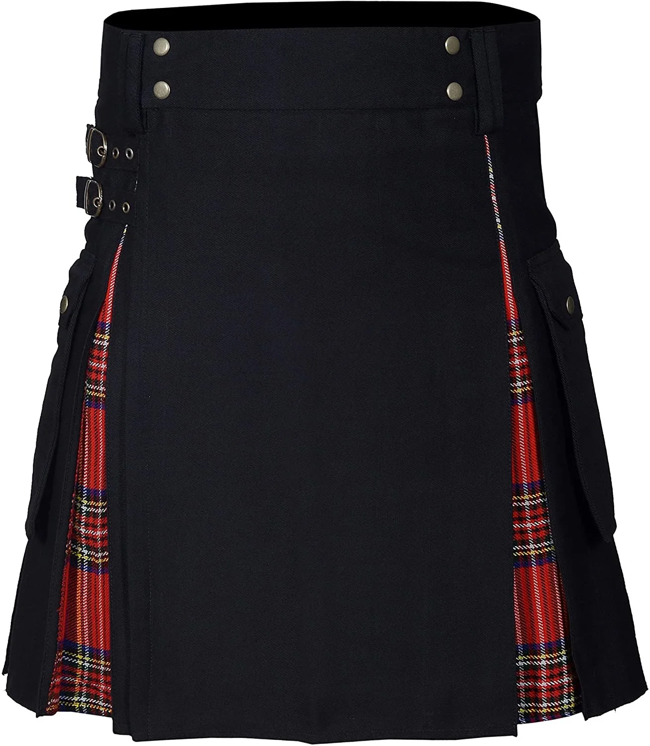 Kilts for Men, Utility Kilt, 100% flax Hybrid Kilt, Modern Box Pleated Tartan Traditional Mens Kilt