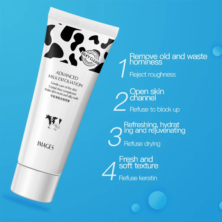 IMAGES remove dead skin facial cleanser milk exfoliating gel face scrub