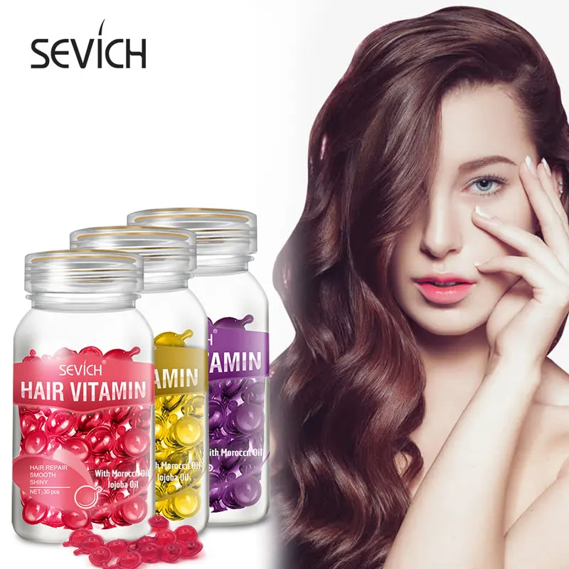 Amazon hot selling  Sevich brand natural hair oil capsule  hot  hair conditioner capsule