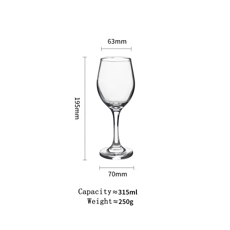 Ourwarm Clear High Heel Wine Goblet For Bar Party Wedding Drinking Glassware