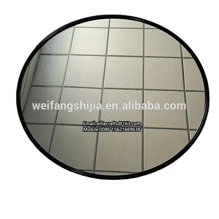 Online hot sale living room bedroom mirror Nordic modern black gold metal round luxury decorative wall mirrors