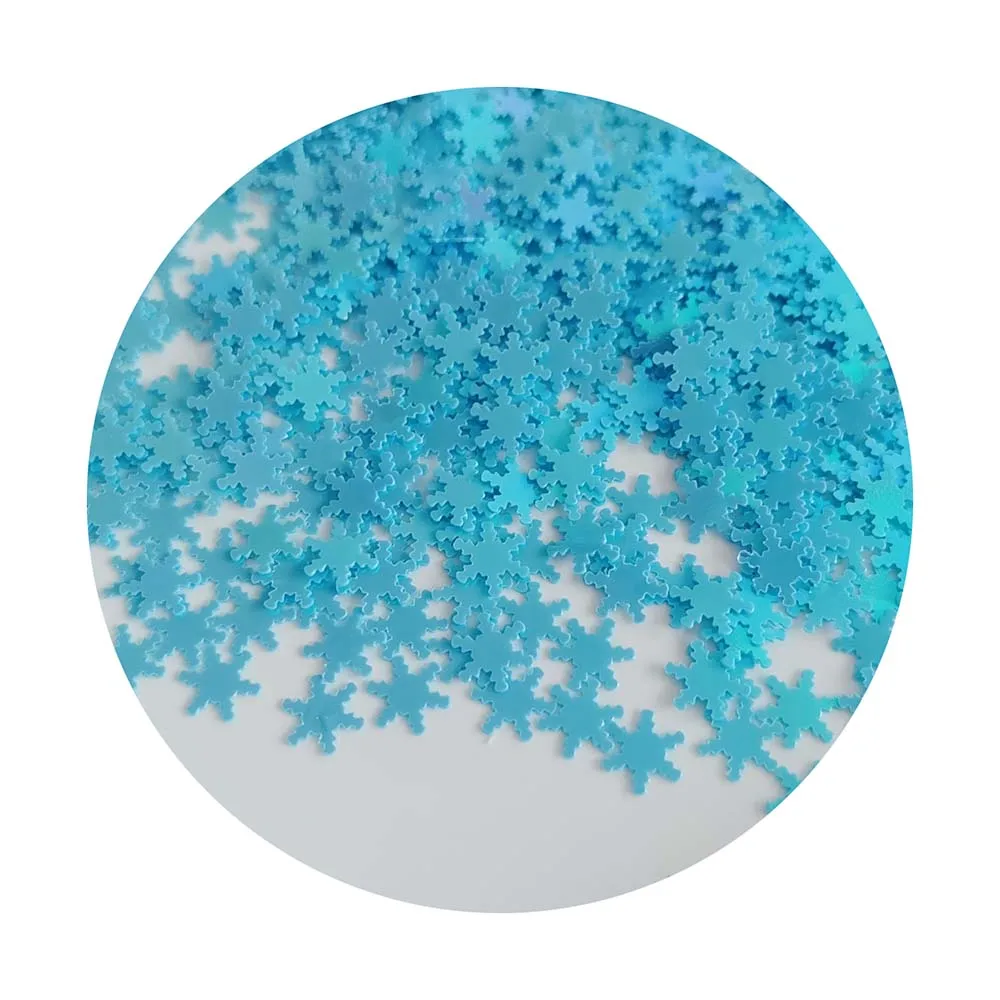 Wholesale Miniature Blue Sequins Snowflake Flower  DIY Craft Kits Nail Art Sequin Designs Slime Sequins Bulk