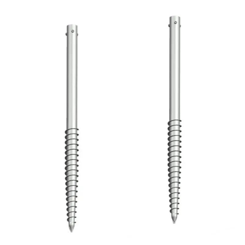 No Dig Helical Piles Pole / Ground Fence Post Screw Anchor  / Anchorage System For House Foundation