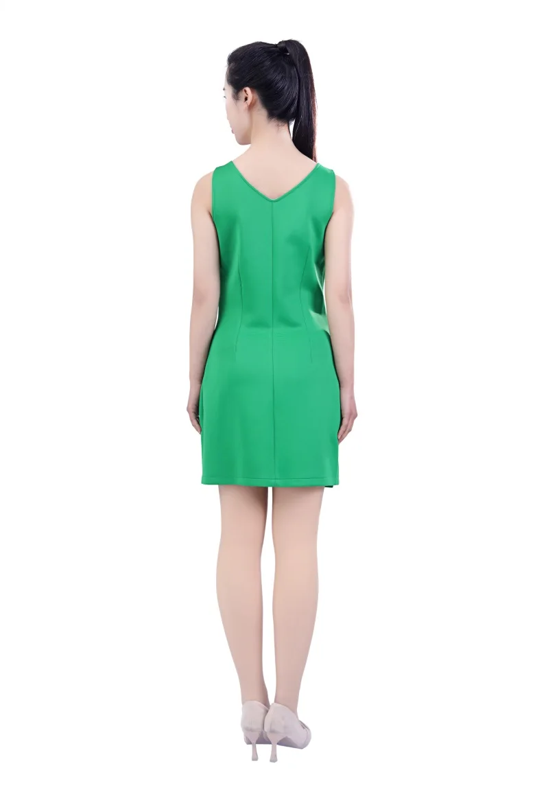 Exclusive Sales Durable Soft Exquisite Casual V Neck Green Woman Clothing