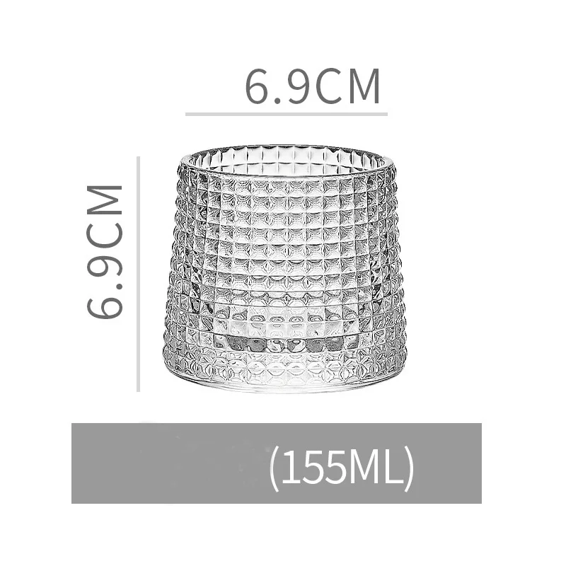 High Quality   Ice Coffee Cup wine glasses  Old Fashioned whiskey glasses set Stemless Glass Tumbler glass sublimation cups