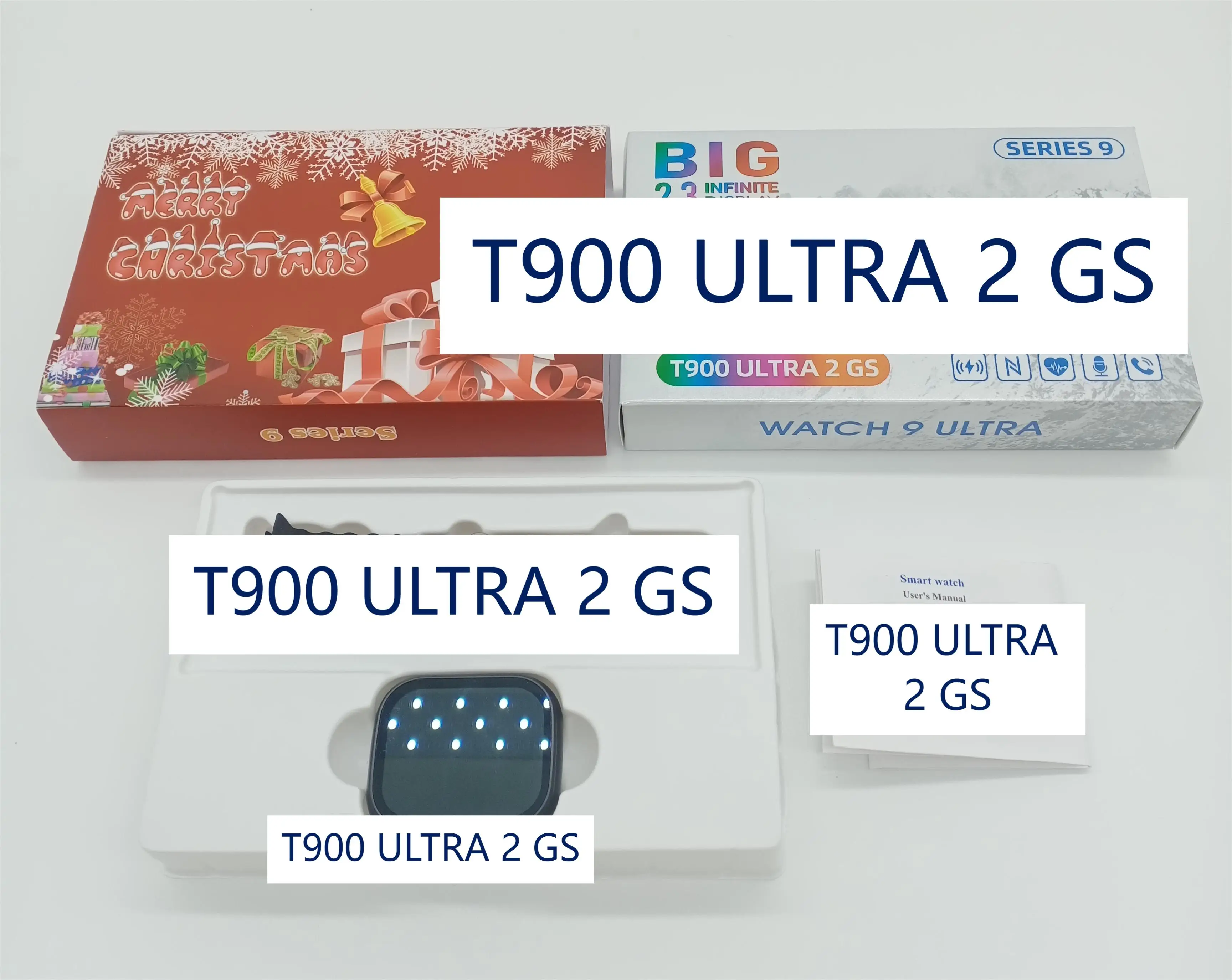 T900 ULTRA 2 GS Smart Watch 2.02 AMOLED 260mah BT Call Music sleep monitor heart rate blood pressure sedentary reminders