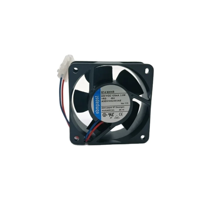 Ebmpapst 614NHHR 24V 125mA 3W dc fan high quality and performance axial fan  minitura radiator cooling fan