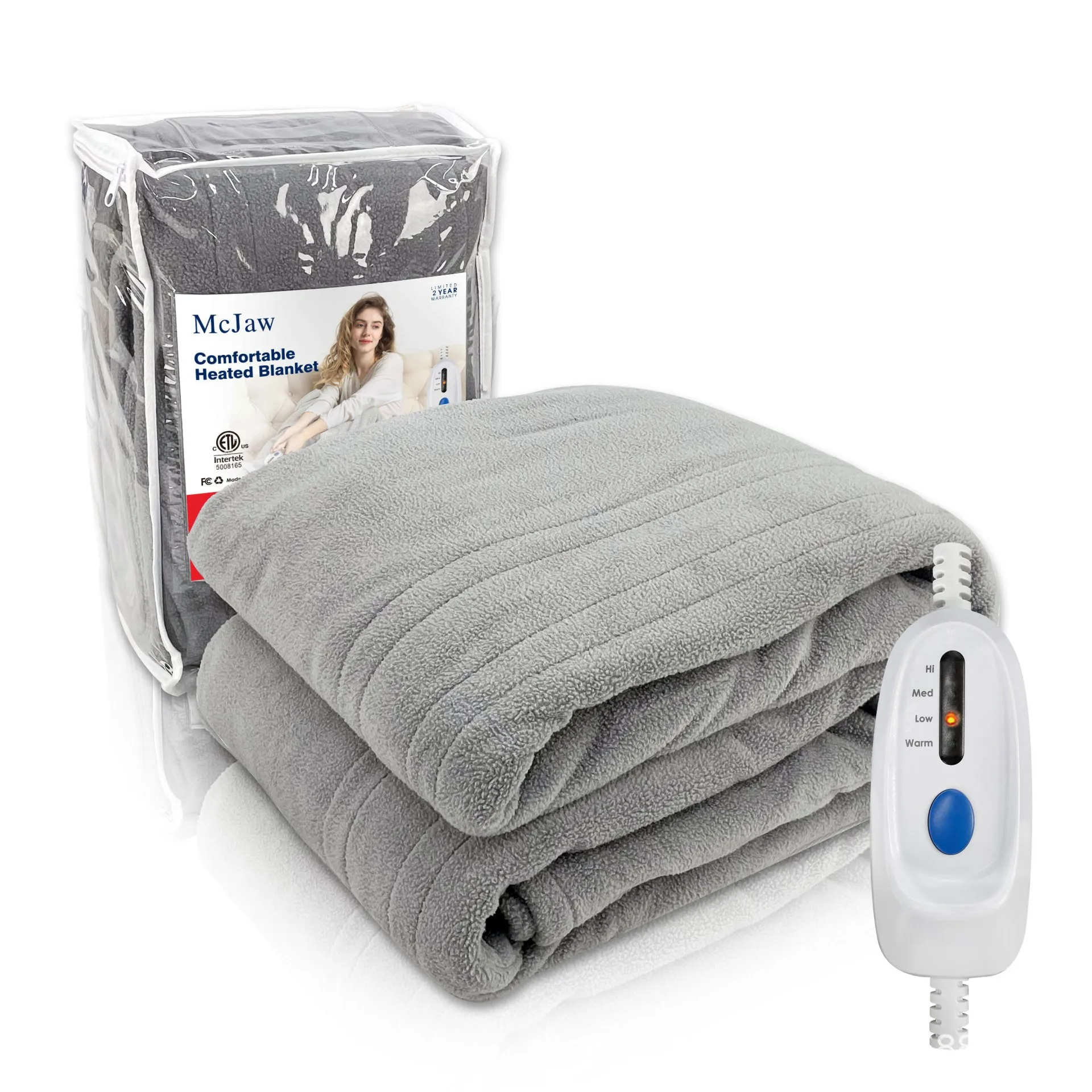 110v Super Cosy Dual Control Heated Under blanket Double Bed Warmer Full Size Electric Underblanket