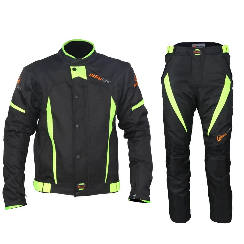 With Protectors and Windproof Lining Motorcycle Jacket and Pants