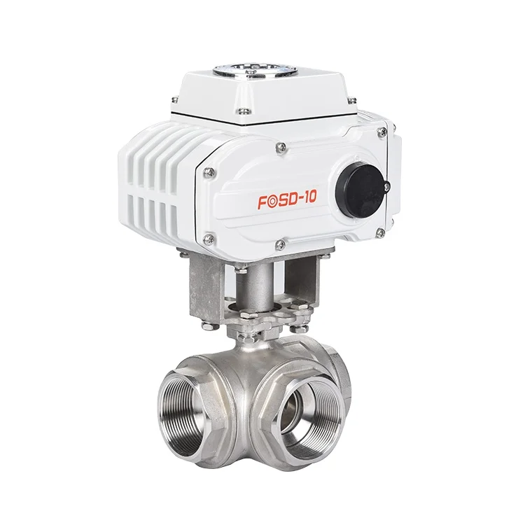 Manufacture DN50 actuator AC24V AC110V AC220V  DC12V DC24V 1 inch 1.5 inch 2 inch valve electric actuator