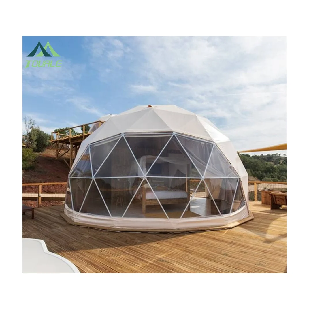 Hot sale outdoor camping waterproof tent 6m diameter hotel geodesic dome tent