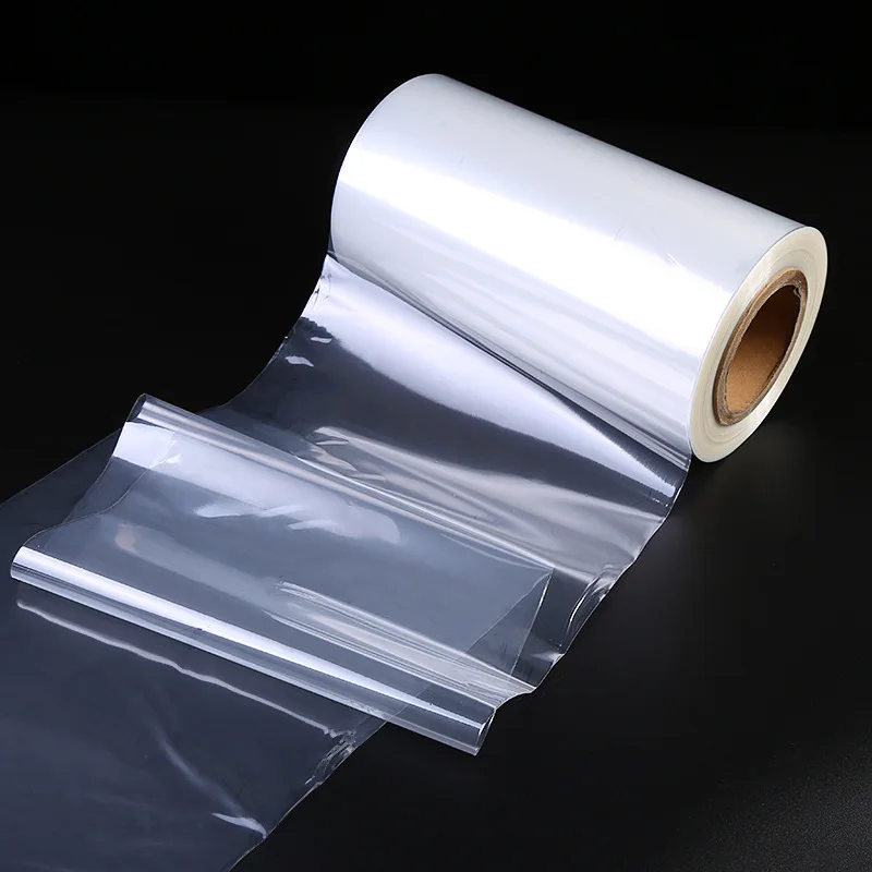 YC Color Tinted Pof Hot Heat Plastic Shrink Cosmetic Film Packaging Film 20 Micron Pof Shrink Film For Gift Box