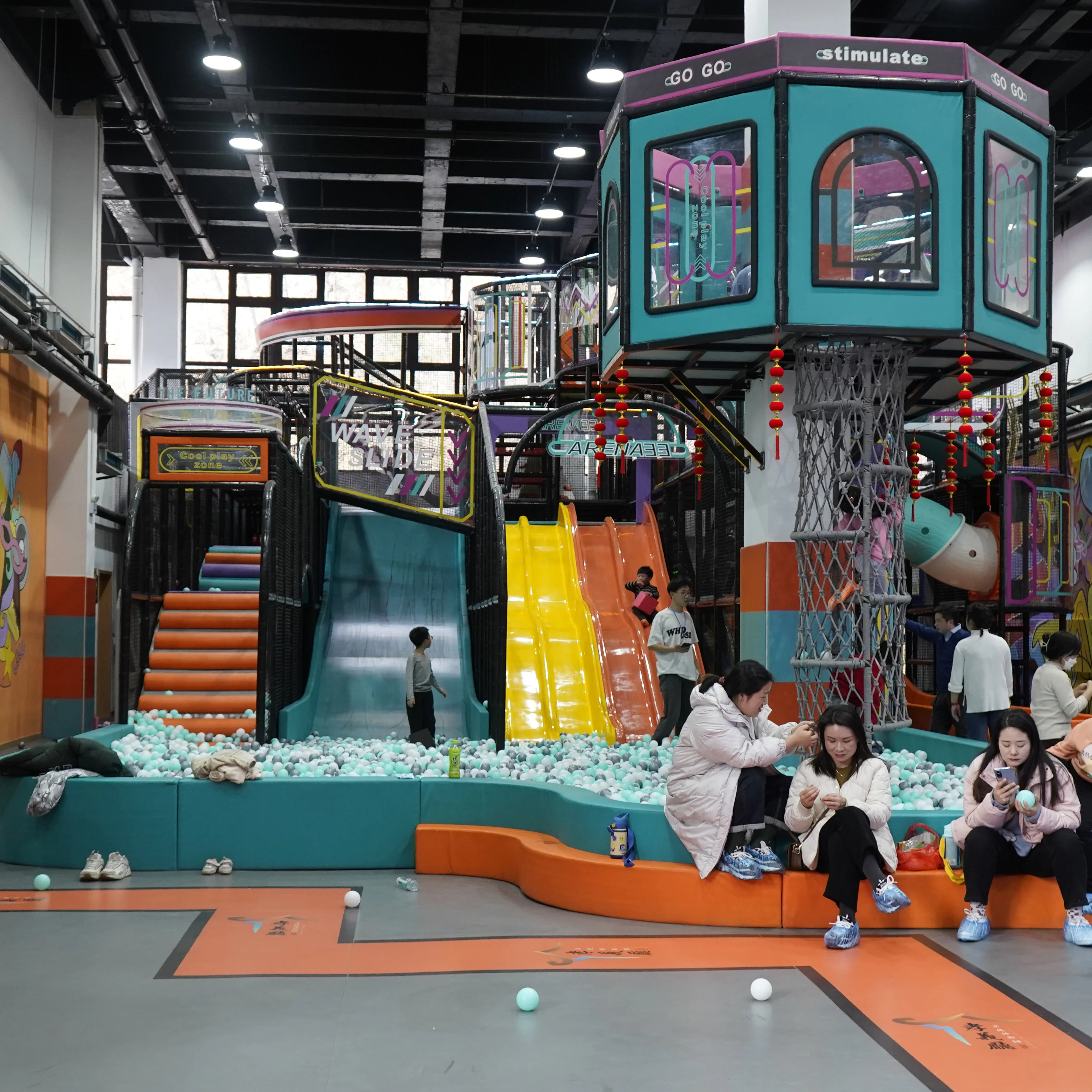unique design hot sale kids soft play indoor playground equipment with slide for kindergarten