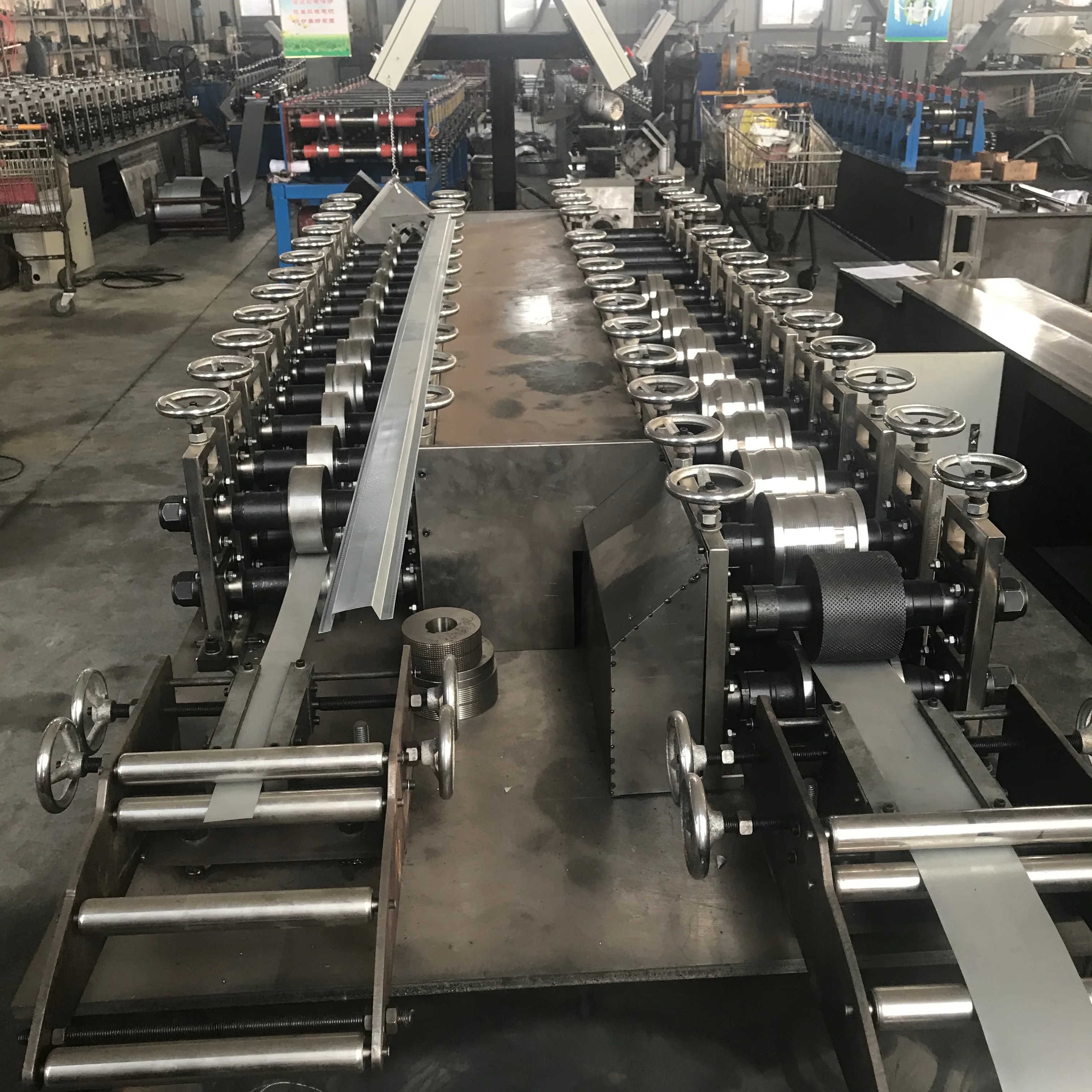 Hot Selling Double Line C U Light Steel Framing Metal Stud and Track Roll Forming Machine Price