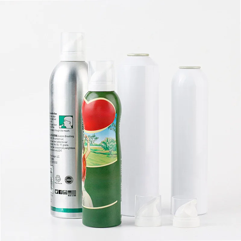 Hot sale aluminum aerosol can with BOV 360 spray bottle for cooking BBQ oil spray