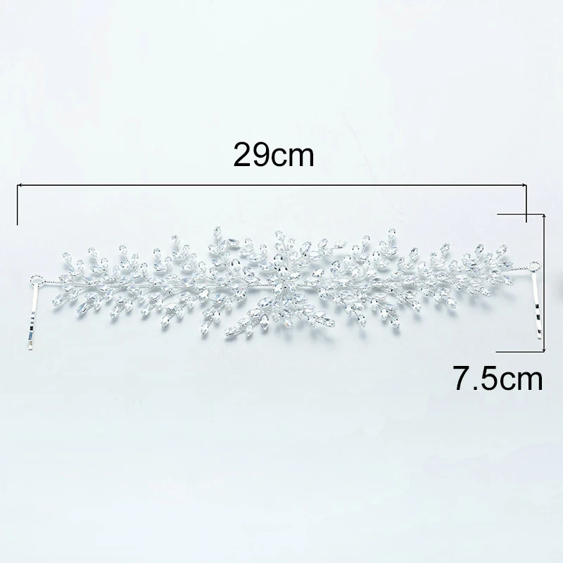 Zirconia Headpiece Soft Geometric Flower Fashion Design Wedding Party Hair Accessories Elegant Women BC4702 Corona Princesa