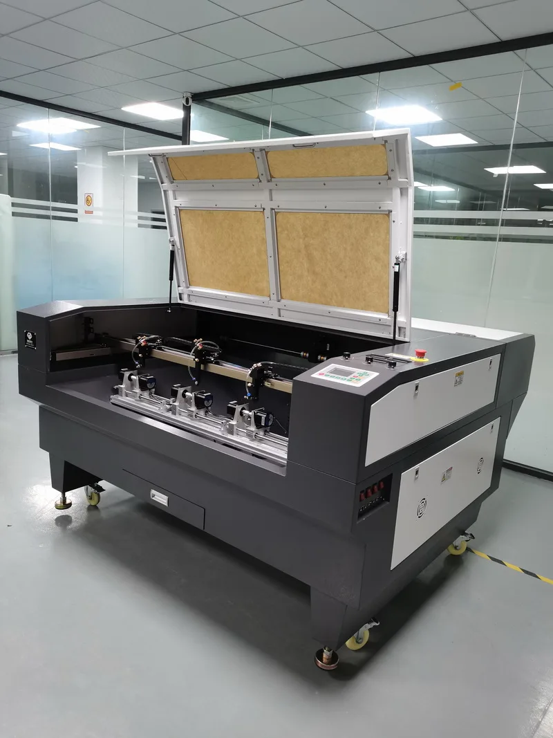 1390 CO2 Laser Cutting Engraving Machine Three-head Cutter for Jewelry Metal processing Industry CE Certified