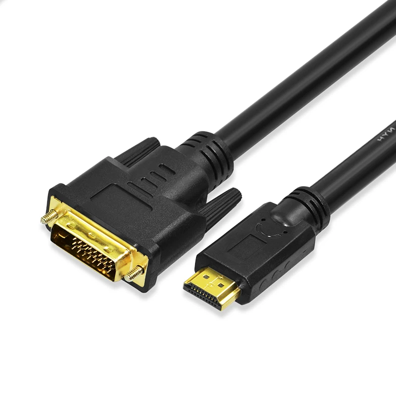 High Speed HDMI TO DVI Cable with Ethernet Support 4K 60hz 30hz 2160P Hd 2.0Cable for HDTV Projector pvc Gold plated