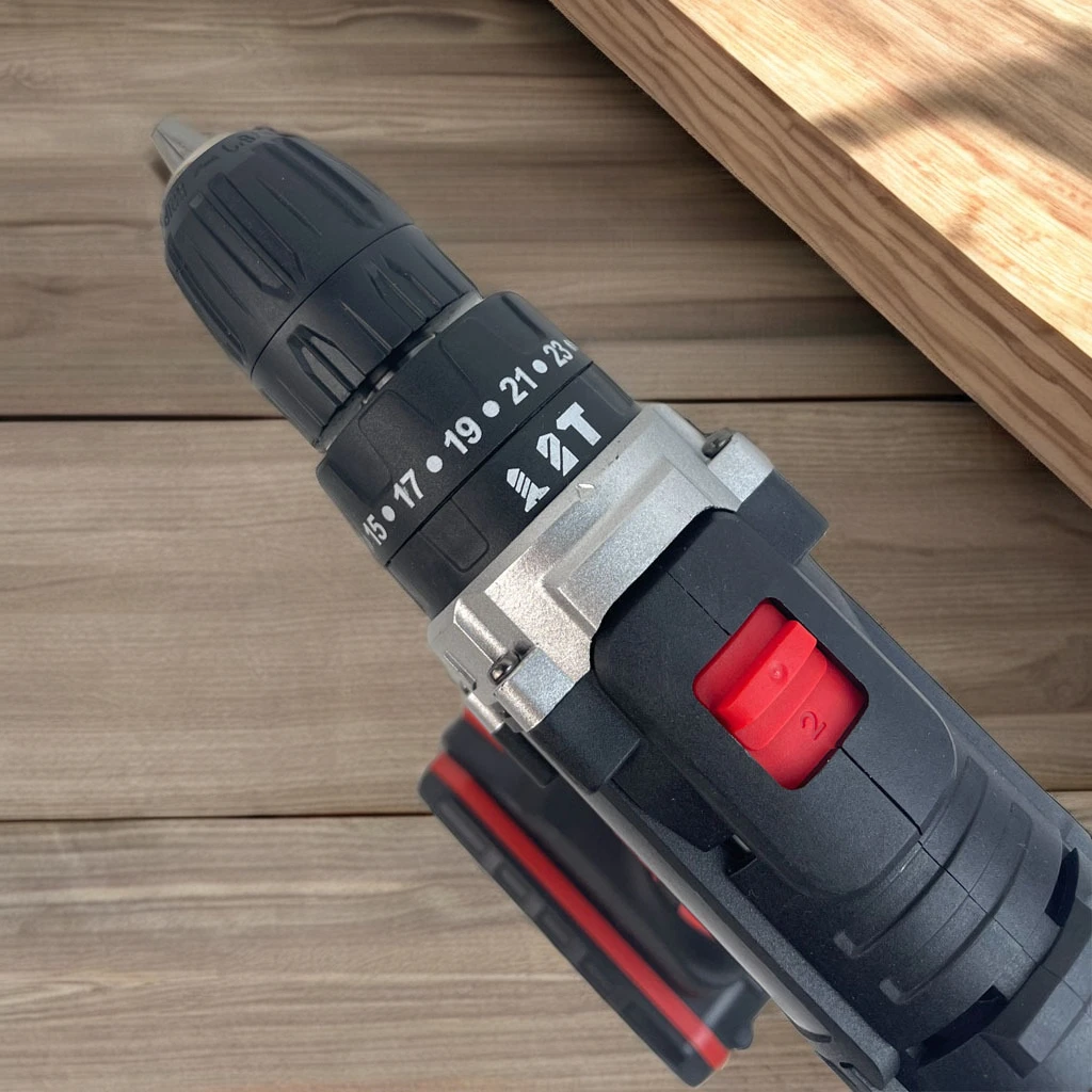 10MM Home Impact Screwdriver Tool Kit Lithium Electric Cordless Drill with Variable Speed Brush Motor OEM Customizable