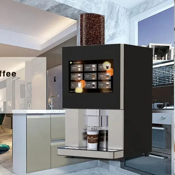 Commercial Table Top Bean To Cup Instant Coffee Vending Machine