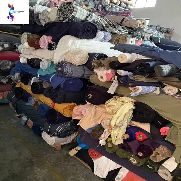 wholesale kilo price remnant mixed cotton yarn dyed leftover woven cutting piece dyed stocklot fabric