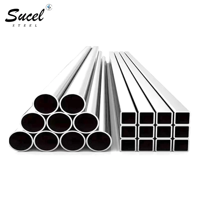 Guangdong Polished Brushed SS 304 316L Rectangle Square Round Hollow Tubing Stainless Steel Tube And Pipe