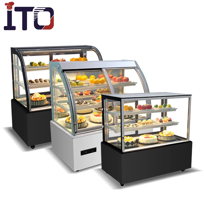 Supermarket refrigeration equipment chiller bakery display fridge cake refrigerated cabinet cake showcase