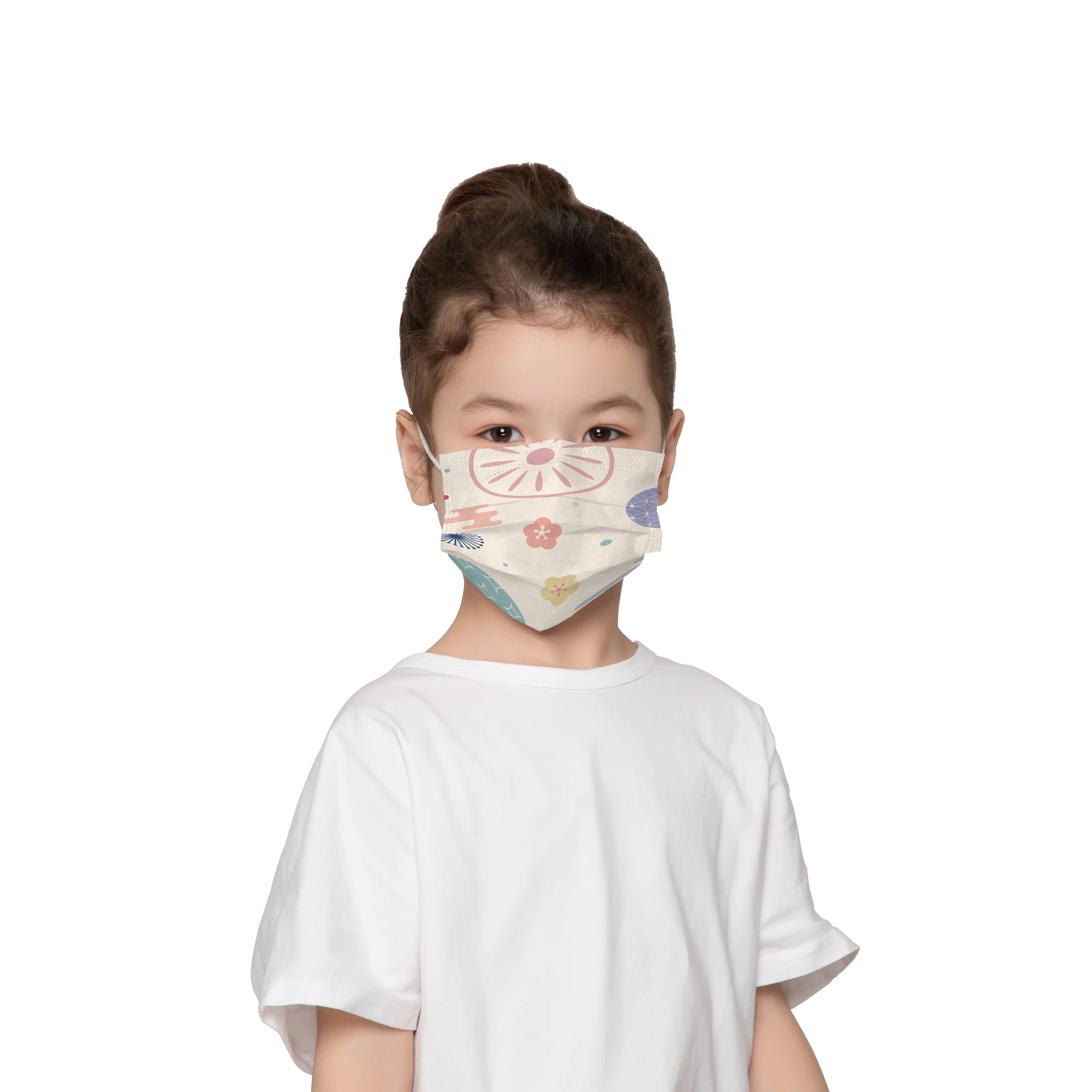 Настраиваемая многослойная детская одноразовая маска для лица, черная, 3-слойная, сертифицированная CE, детская маска для лица