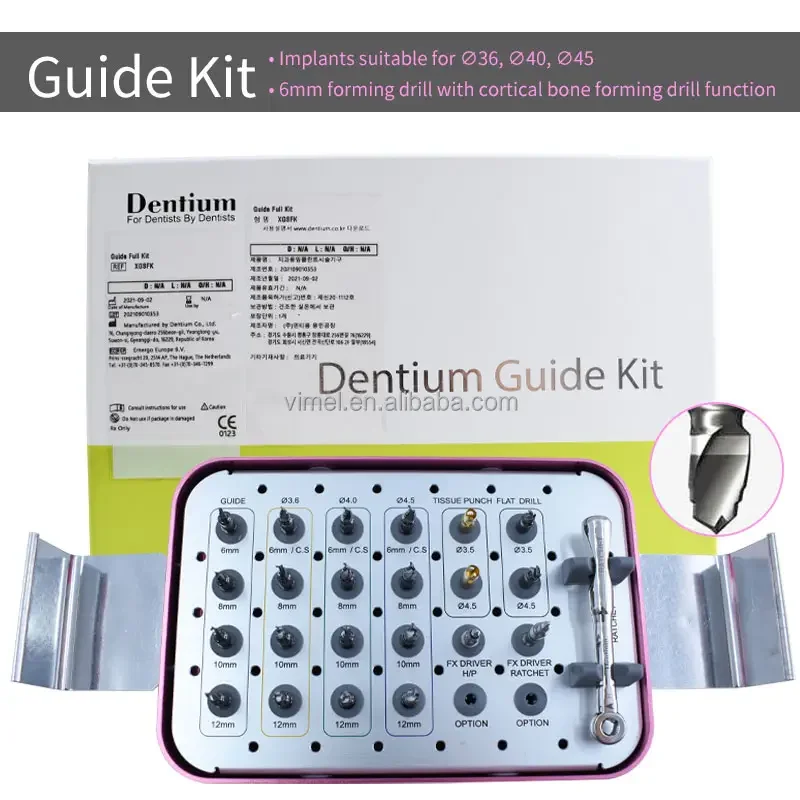 OEM CE Certificated Original Dental Simple Standard Planting Guide Kit  dentium implant drill Dentium Guide Kit