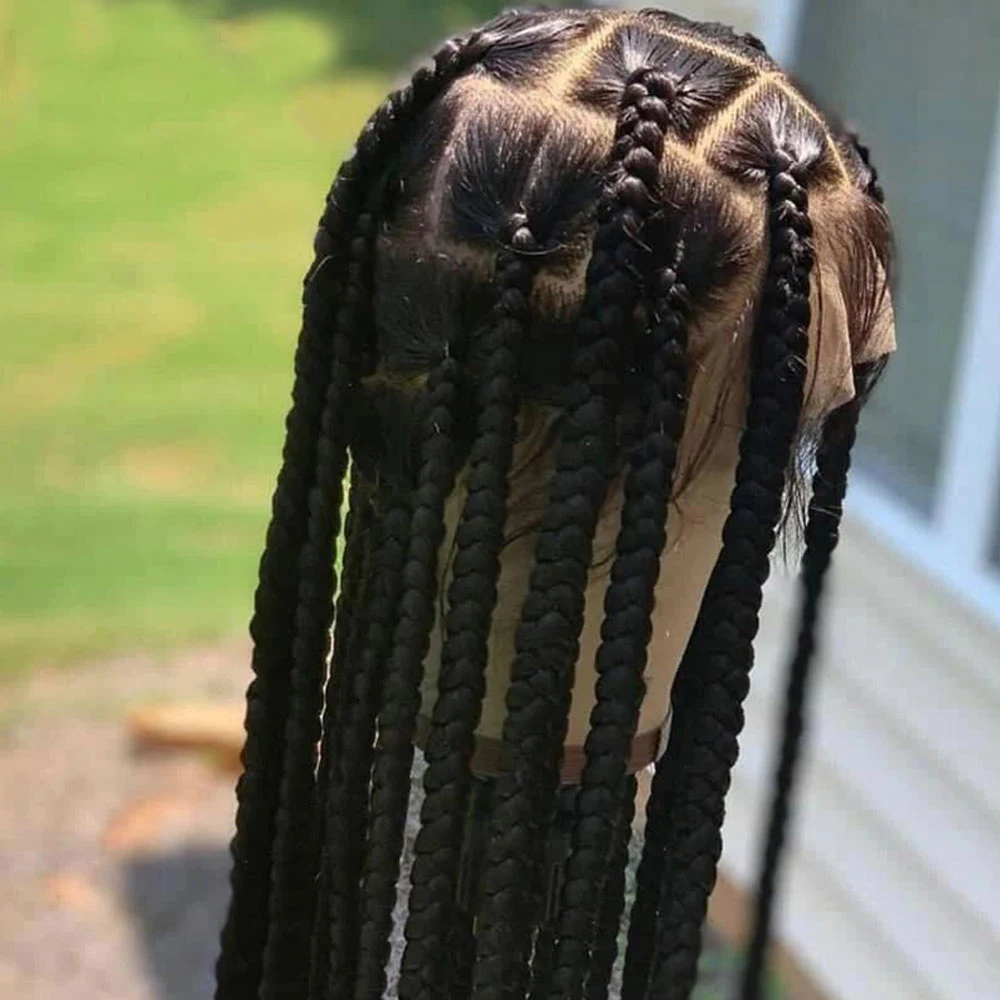 Оптовая продажа, прозрачные синтетические плетеные парики из человеческих волос Hd 360, плетеные парики для черных женщин