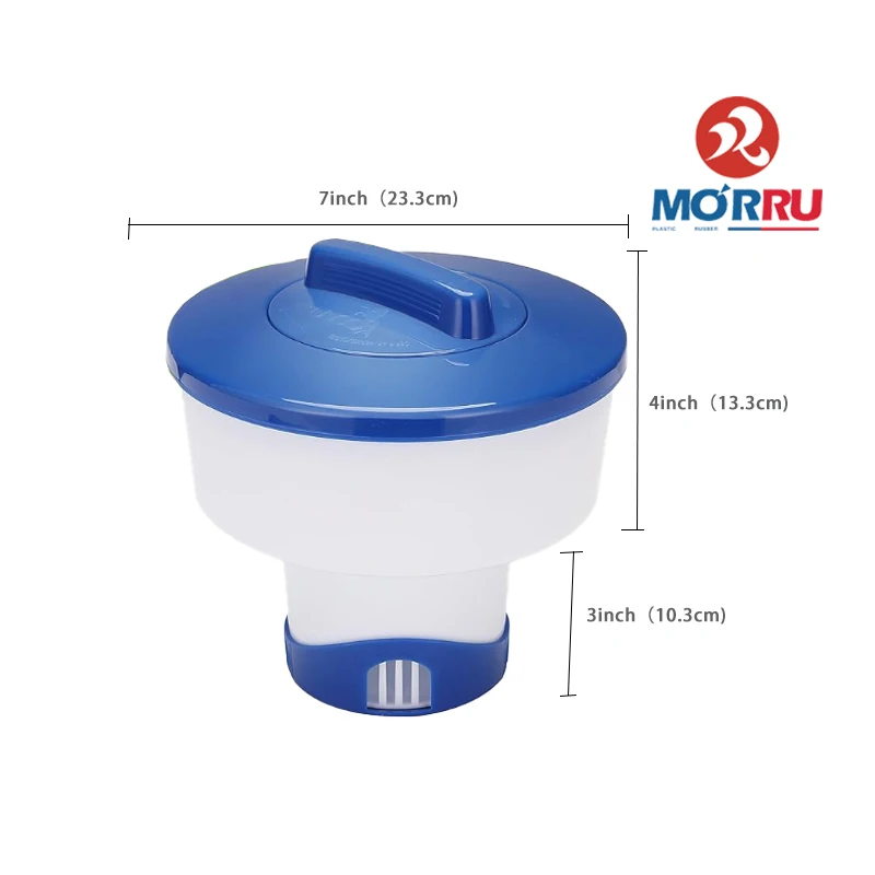 New Material Blue Color Flamingo Float Hot Tub Chlorine Floater Durable Pool Tablet Floater