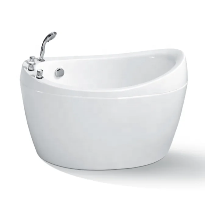 Портативная пластиковая акриловая мини-Ванна для замачивания гидромассажная Ванна с воздушными пузырьками маленькая автономная ванна