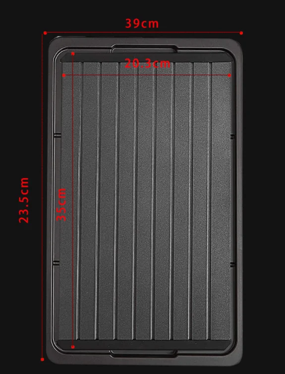Newest Multifunctional Household kitchen Steak Pork Thawing Plate With Filter Meat Rapid Defrosting  Tray Set