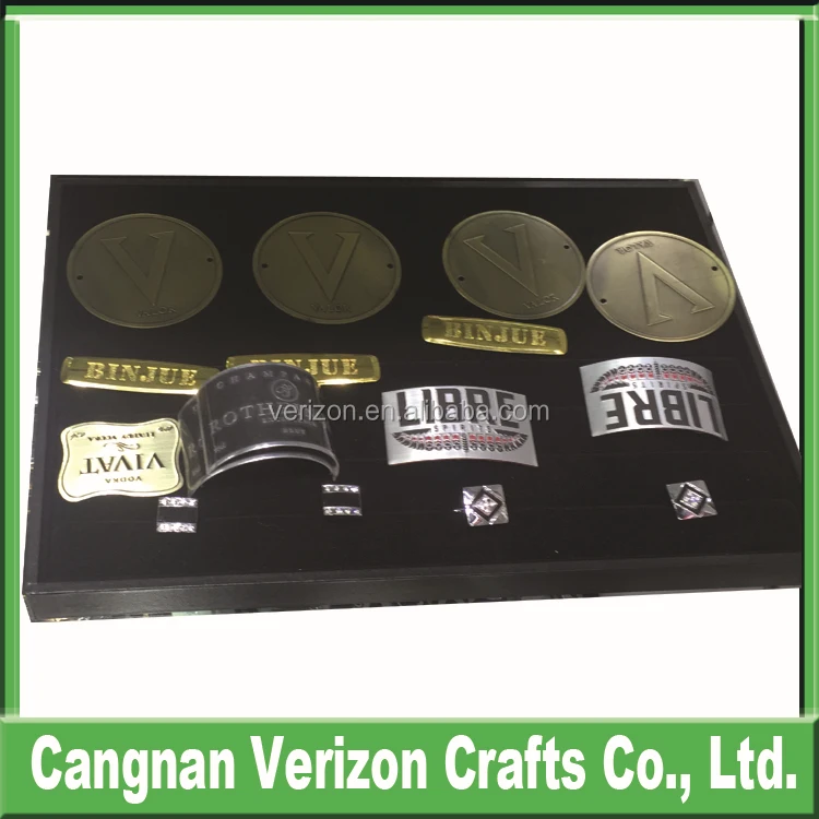 Kieler Wittspon logo wine bottle labels embossed metal label wine bottle sticky label