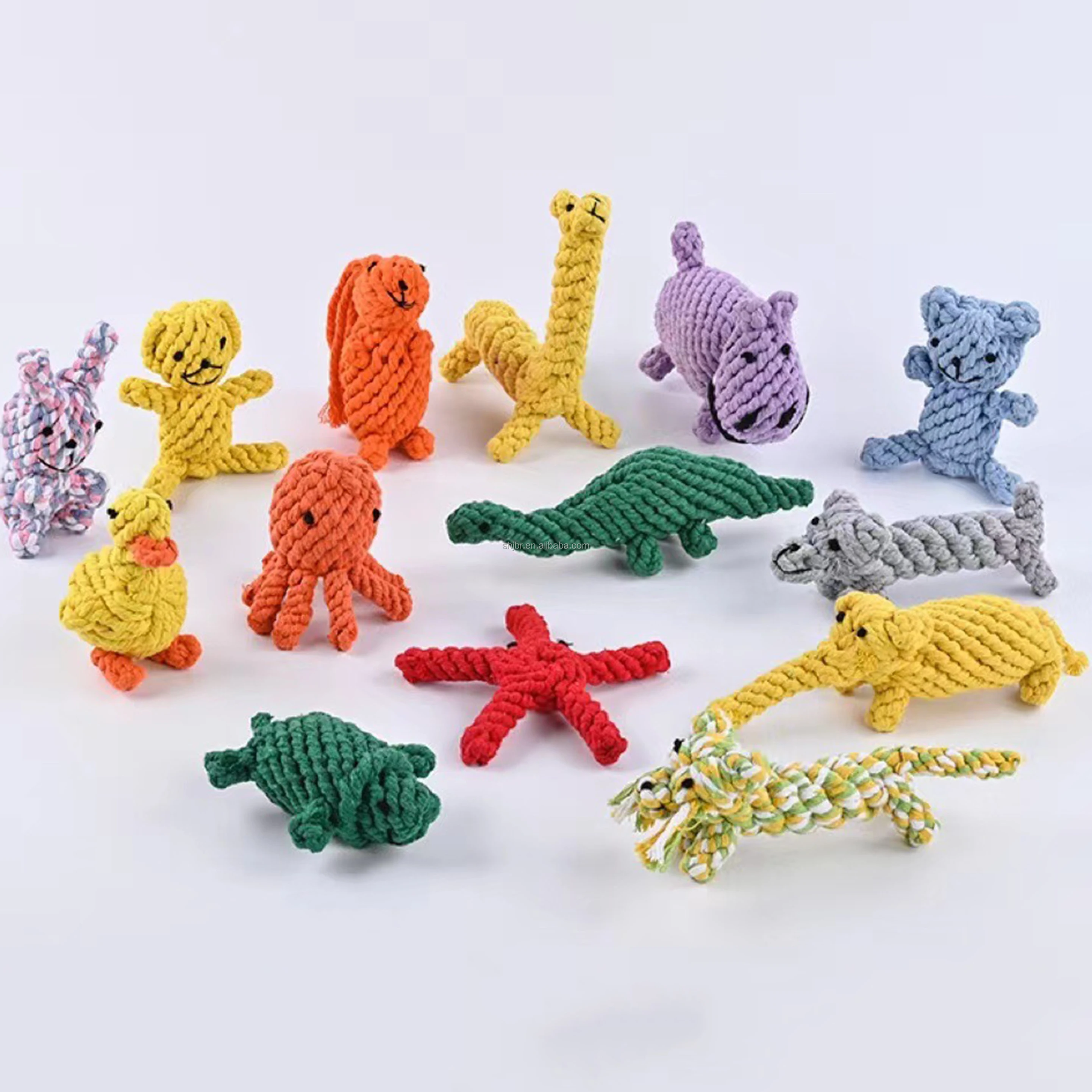 trend product 2023 Pet puppy toys cotton rope woven dog toy large love shape pet dog toy supplies for promotion