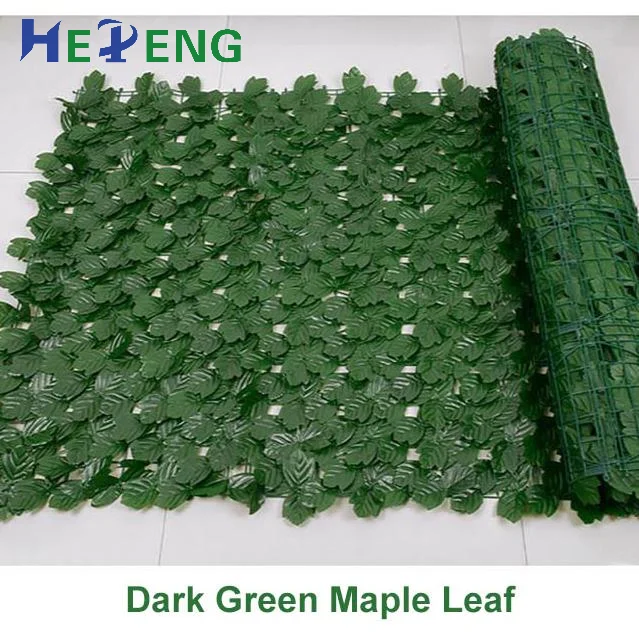 Artificial Leaf Flowers Fence Screen Garden Bamboo ivy Leaves Hedge Fences Grass Wall Decorative Panels Faux Privacy Fence