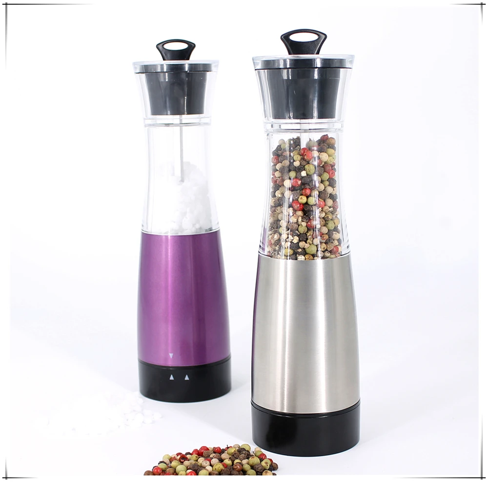 gravity salt and pepper mill automatic grinder set